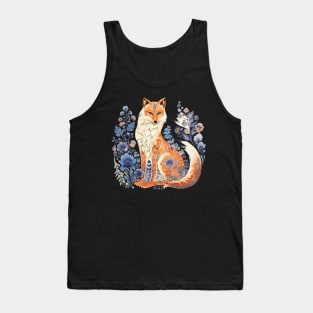 A Cute Fox Scandinavian Art Style Tank Top